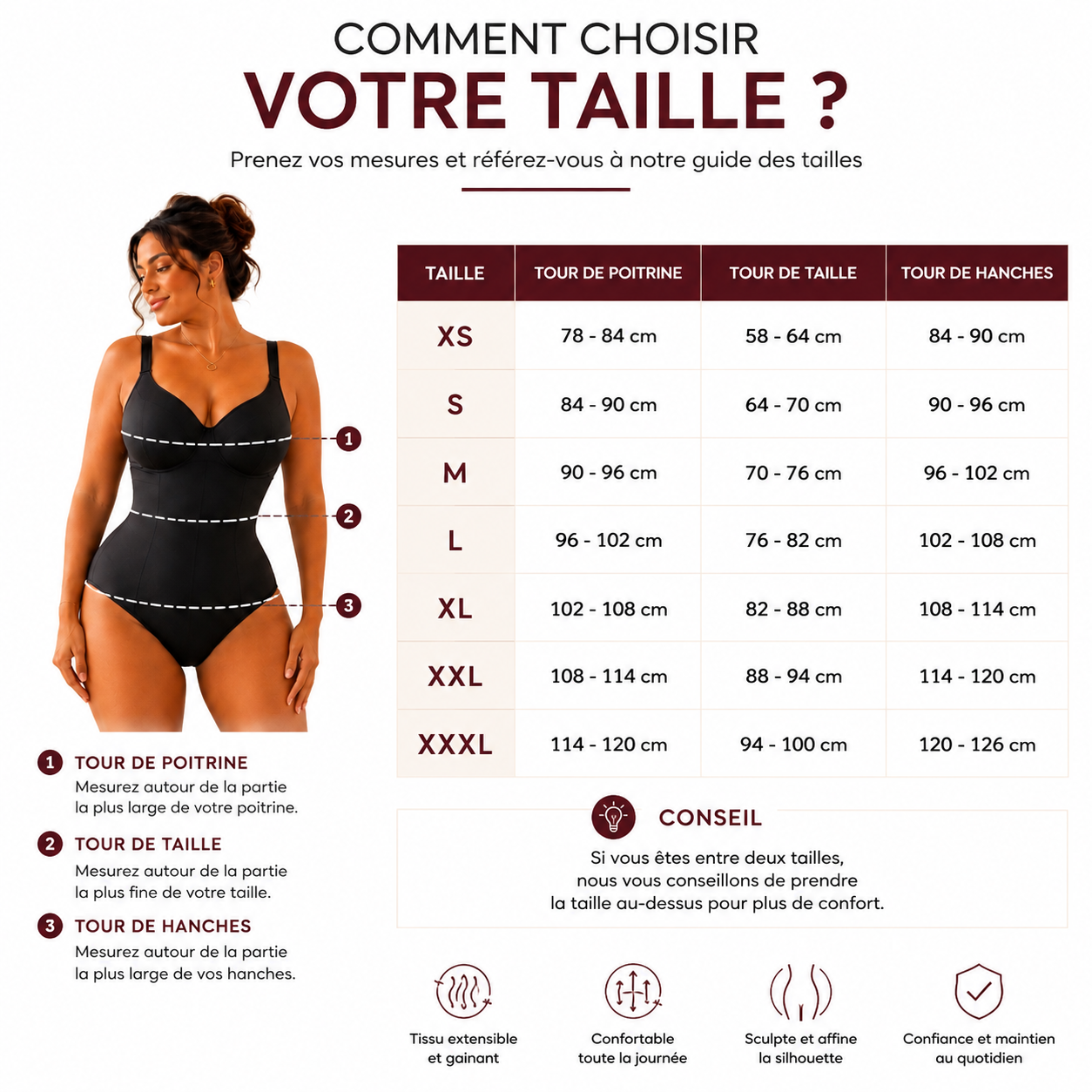 BodyLift™ | Body Gainant Sculptant & Soutien-Gorge Intégré